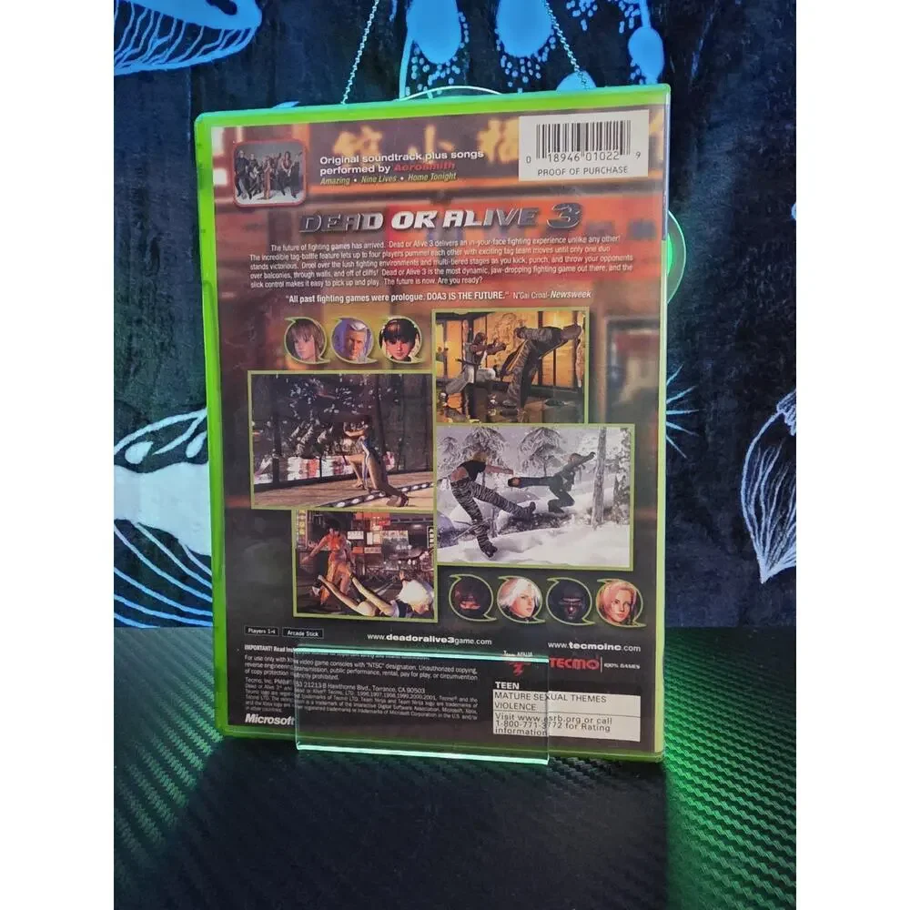 Microsoft Xbox Techmo Dead Or Alive 3 2001